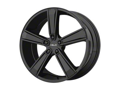 HELO HE899 Satin Black with Gloss Black and Chrome Inserts Wheel; 17x7; 38mm Offset