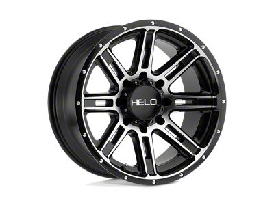 HELO HE900 Gloss Black Machined Wheel; 20x10; -24mm Offset