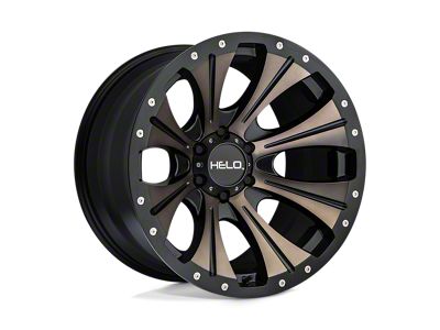 HELO HE901 Satin Black Dark Tint Wheel; 20x12; -44mm Offset