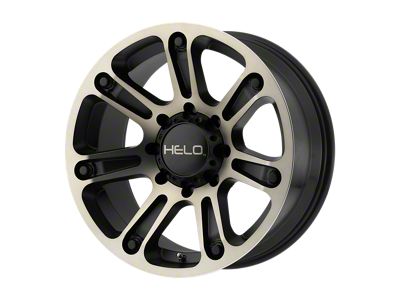 HELO HE904 Satin Black Machined Dark Tint Wheel; 20x9; 18mm Offset