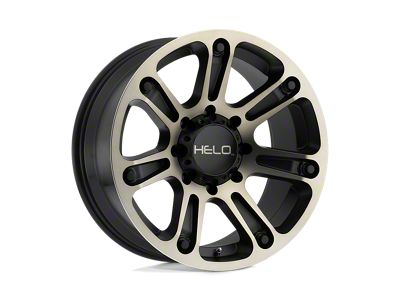 HELO HE904 Satin Black Machined Dark Tint Wheel; 20x9; -12mm Offset