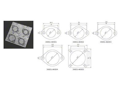 HKS Gasket 85mm Universal EX 2pcs - 34001-AK005