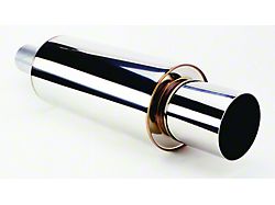 HKS Universal SS Hi-Power Muffler 120mm tip / 75mm piping - 3106-EX007
