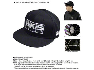 HKS Flat Brim Cap No. 87 - Oil Color - 51007-AK529