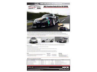 HKS FRP GT Wing 2020 GR Supra - 53004-AT013