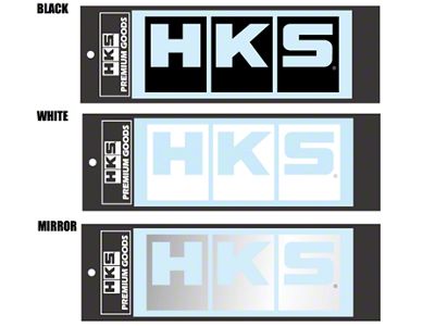 HKS LOGO Sticker W220 BLACK - 51003-AK152
