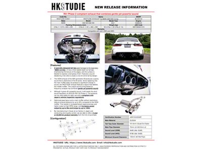 HKS EXHAUST for G80/G82 Comp - EX001