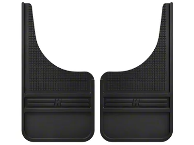 Husky Liners Universal 12in Wide Black Rubber Front Mud Flaps - 55000