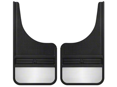 Husky Liners Universal 12in Wide Black Rubber Front Mud Flaps - 55001