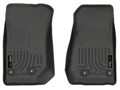 Husky Liners 14 Jeep Wrangler 2/4 Door Weatherbeater Black Front - 18041