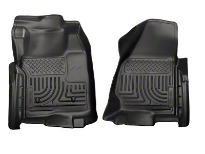 Husky Liners 11-12 Ford SuperDuty Regular Cab WeatherBeater Black Floor - 18711