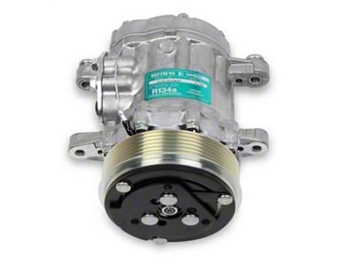 Holley A/C Compressor; SD7 Sanden; For Use w/LS Engine Swaps; - 199-102