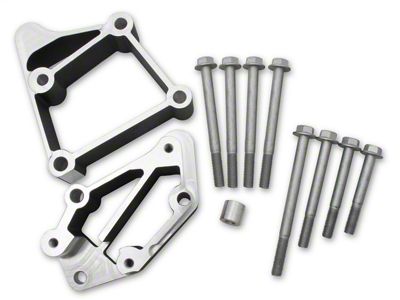 Holley Accessory Drive Bracket; Black; GM LS; For Use w/Medium Belt Alignment; - 21-2BK
