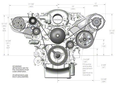 Holley Accessory Drive Component Mount Set - 20-132P