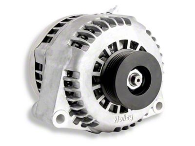 Holley Alternator; 150 Amp; 1 Wire; Aluminum; Natural Finish; - 197-302
