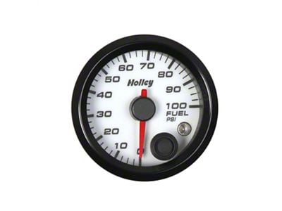 Holley Analog Style Fuel Pressure Gauge - 26-608W