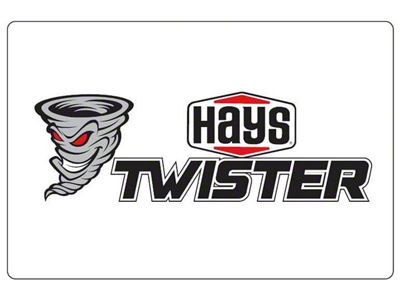 Holley Decal; Hays; 6 in. x 4 in. Twister Design; - 36-467