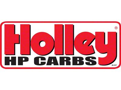 Holley Decal; HP Carbs; 26 Square in.; - 36-257