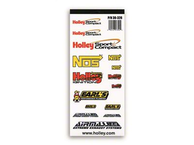 Holley Decal; Sport Compact Logos; Variety; - 36-326