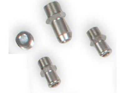Holley Plugs/Fittings Kit; For BB Chevy Cooling Manifold; Chrome Finish; - 97-319