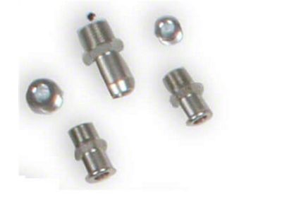 Holley Plugs/Fittings Kit; For SB Chevy Cooling Manifold; Chrome Finish; - 97-301