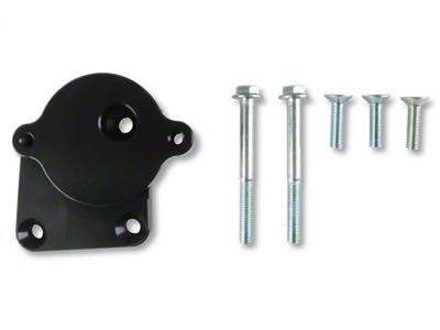 Holley Power Steering Bracket; Fits w/Gen III Hemi Engines Swap; Black Anodized; - 97-380
