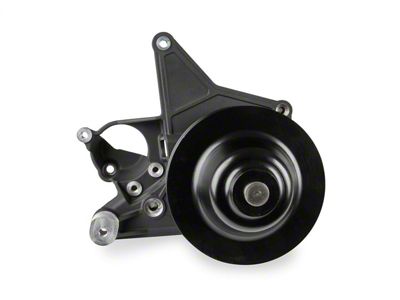 Holley Power Steering Bracket; Fits w/LT4 Dry Systems; Black Finish; - 97-253BK