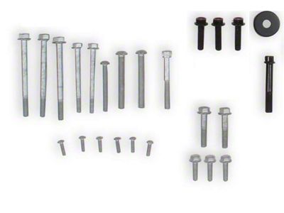 Holley Replacement Hardware Kit; For SB Chevy Cooling Manifold; Nickel Finish; Steel; - 97-302