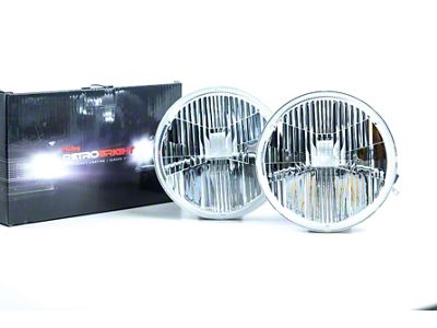 Holley RetroBright Headlight: Classic White 5.75 Round