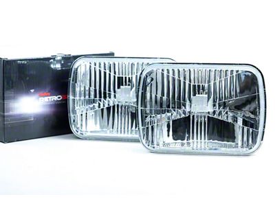 Holley RetroBright Headlight: Modern White 5x7 Rectangle - LFRB150