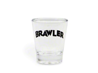 Holley Shot Glass with Brawler Logo; 2-Ounce