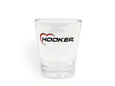 Holley Shot Glass with Hooker Logo; 2-Ounce