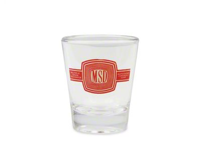 Holley Shot Glass with MSD Logo; 2-Ounce