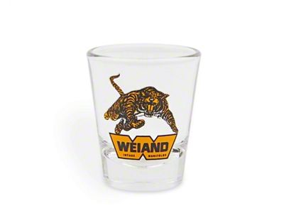 Holley Shot Glass with Weiand Logo; 2-Ounce