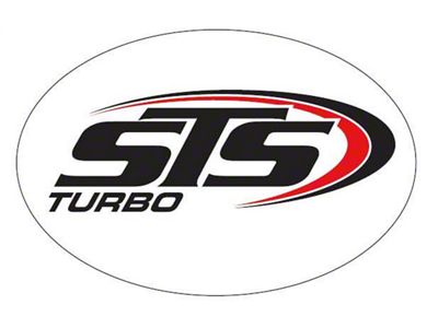 Holley STS Turbo Decal; Red/Black; 6.00 in Wide x 4.00 in. Tall; STS Turbo Logo; - 36-468