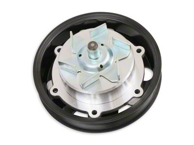 Holley Water Pump Assembly; LT4 Standard Rotation w/Grooved Pulley; Aluminum; - 97-245