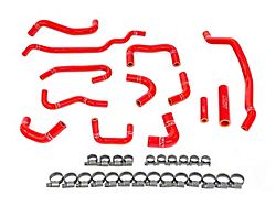 Silicone Ancillary Coolant Hose Kit; Red (08-14 Impreza WRX w/ Manual Transmission)
