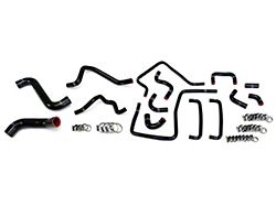 Silicone Radiator, Heater and Ancillary Coolant Hose Kit; Black (06-07 Impreza WRX, WRX STI)