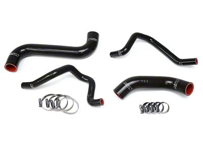 HPS Silicone Radiator and Heater Coolant Hose Kit; Black (06-07 2.5L Non-Turbo Impreza)