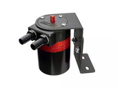 HPS Performance Aluminum Oil Catch Can Kit; 3/8-Inch Hose (Universal; Some Adaptation May Be Required)