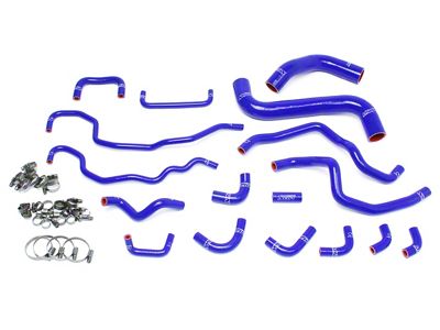 HPS Silicone Radiator and Heater Coolant Hose Kit; Blue (15-21 WRX STI)