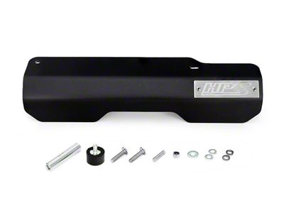 HPS Aluminum Belt Cover; Black (22-26 WRX)