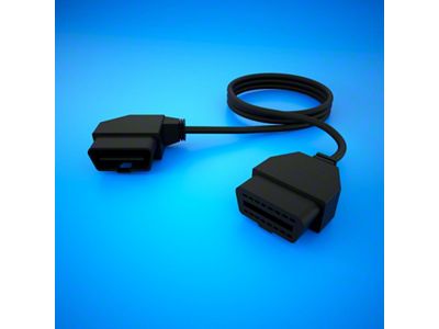 HP Tuners OBDII Cable Extension - Right Angle - 5ft