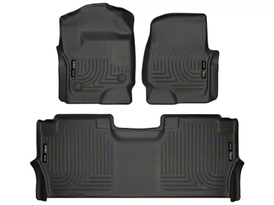 Husky Liners 17-19 F-250/F-350/F-450 Crew Cab Weatherbeater Black Front & - 94061