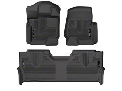 Husky Liners 21-24 Ford F-150 SuperCrew Weatherbeater Black Front & - 94121