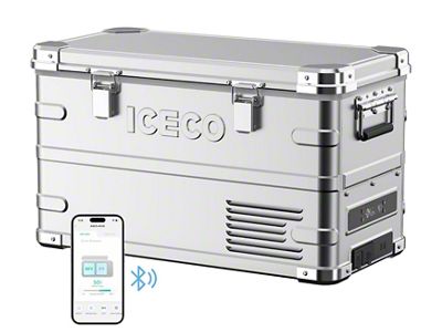 ICECO APL35 Aluminum Dual Zone Fridge; 35-Liter; Silver