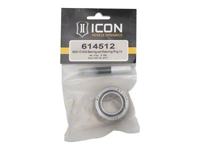 ICON Vehicle Dynamics 64031/214030 Bearing & Ret Ring Kit - 614512