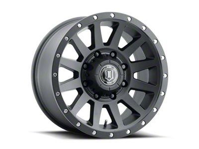 ICON Alloys Compression HD Satin Black Wheel; 18x9; 12mm Offset