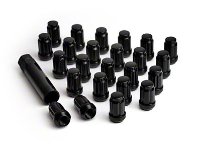 ICON Alloys Lug Nut Kit Black - 12x1.5 - 24 - 89121524B