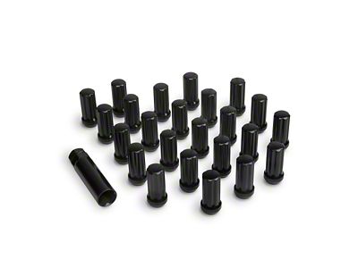 ICON Alloys Lug Nut Kit Black - 14x1.5 - 24 - 89141524B